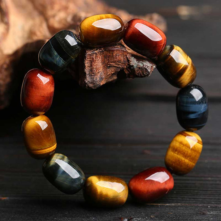 Buddha Stones Natural Tiger Eye Healing Protection Bracelet