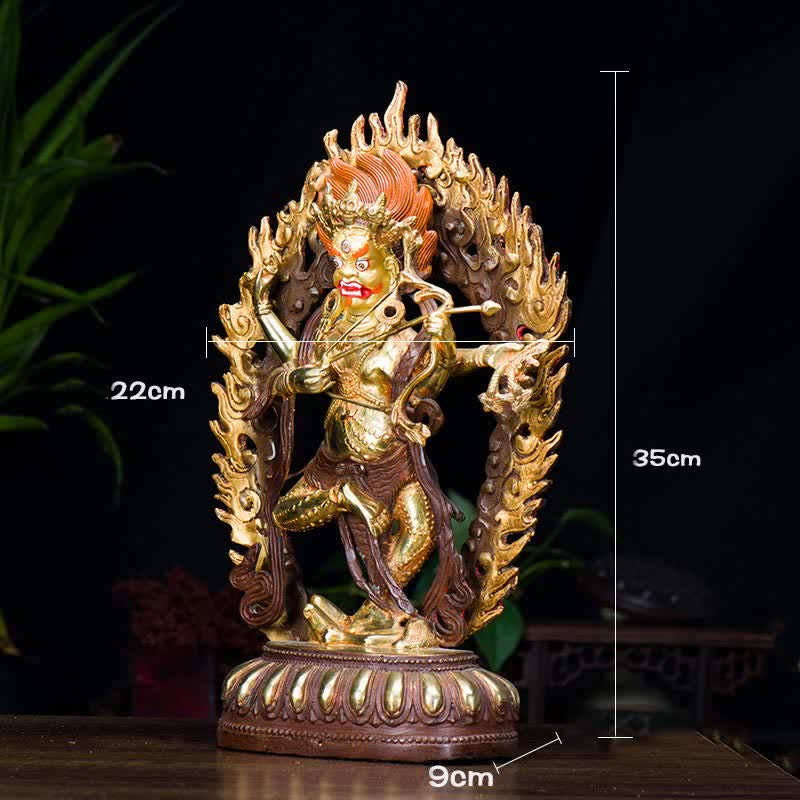 Kurukulla Buddha Figurine Serenity Copper Statue Home Decoration