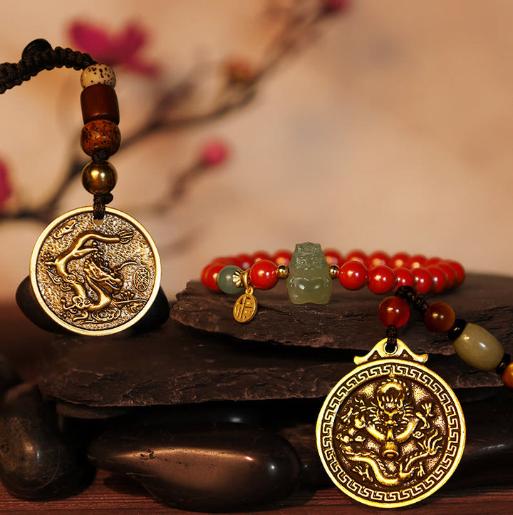 Buddha Stones Abundance Blessing Lucky Dragon Protection Bundle