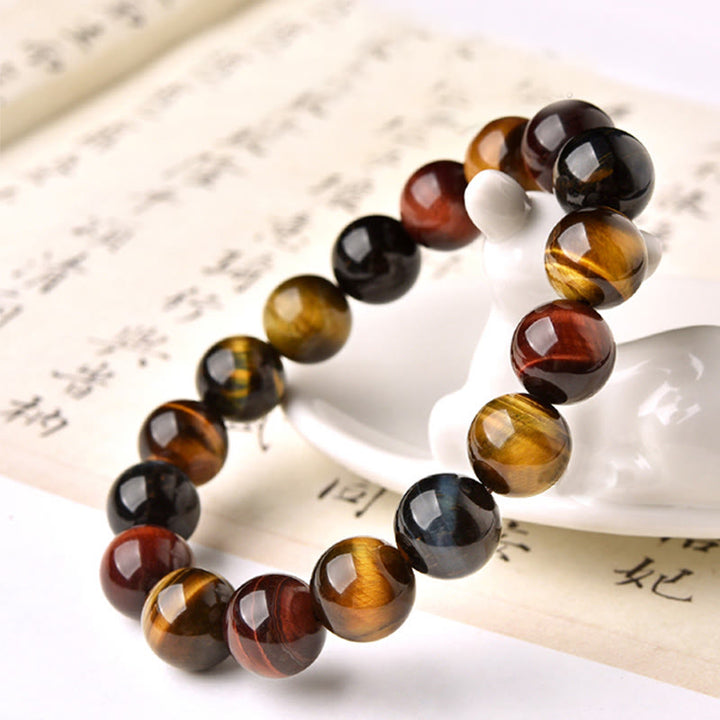 Buddha Stones Natural Tiger Eye Positive Protection Bracelet