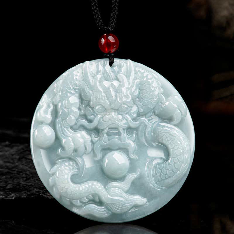 ❗❗❗A Flash Sale- Buddha Stones Chinese Zodiac Dragon Jade Success Amulet String Necklace