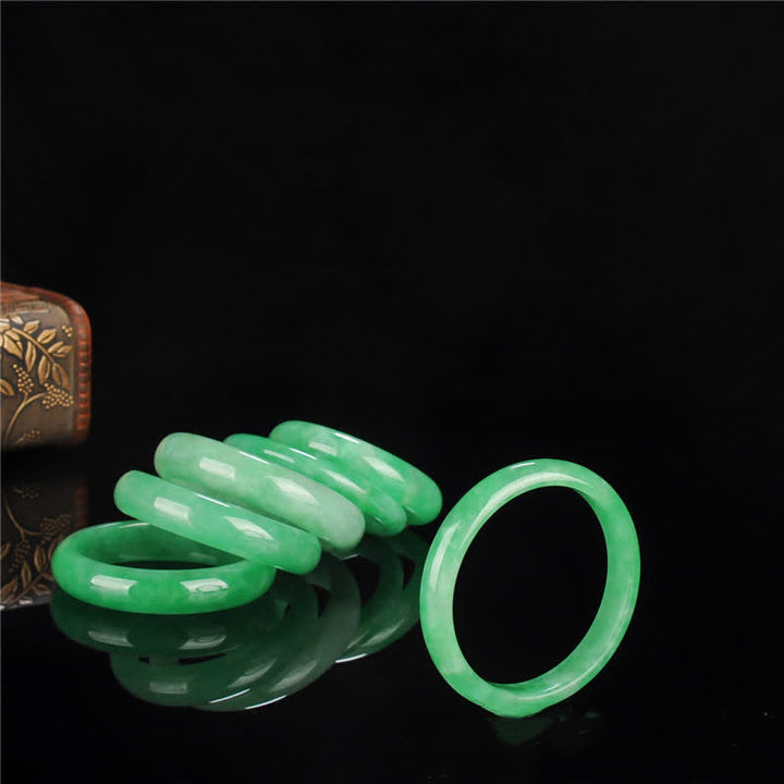 Buddha Stones Jade Healing Abundance Protection Bracelet Bangle