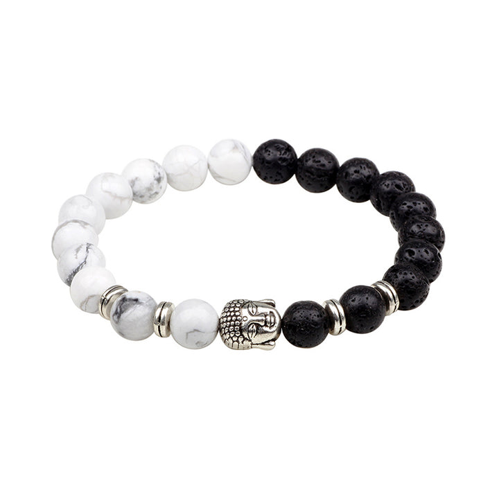 Buddha Stones Natural Black Onyx Fortune Bracelet