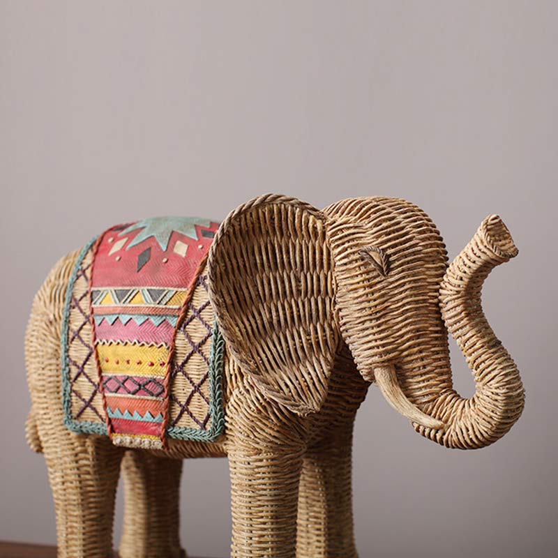 Elephant Resin Wisdom Wealth Home Decoration