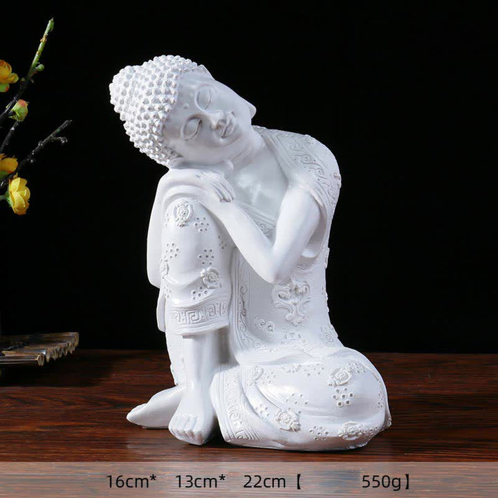 Tibetan Meditating Buddha Serenity Resin Statue Decoration