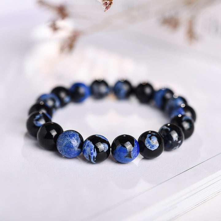 Buddha Stones Various Agate Black Onyx Protection Bracelet