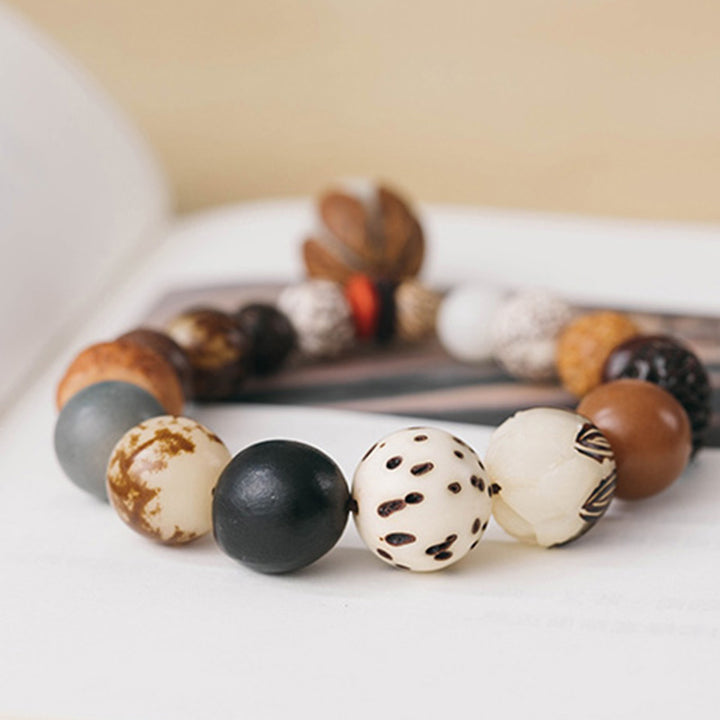 Bodhi Seed Lotus Wisdom Peace Wrist Mala Bracelet