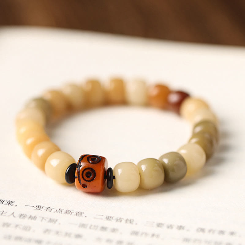 Buddha Stones Natural Bodhi Seed The Lord of the Corpse Forest Om Mani Padme Hum Wisdom Bracelet