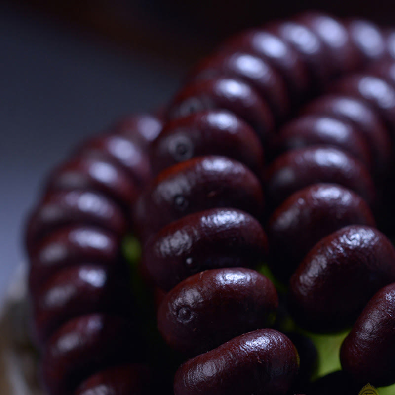 Buddha Stones Natural Tibet 108 Mala Beads Purple Bodhi Seed Wealth Bracelet