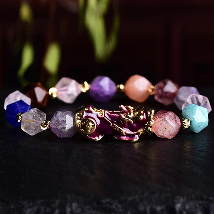 FengShui PiXiu Amethyst Luck Bracelet