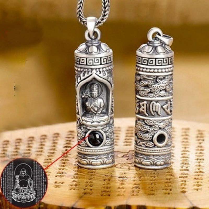 Chinese Zodiac Natal Buddha Projection Prosperity Necklace Pendant