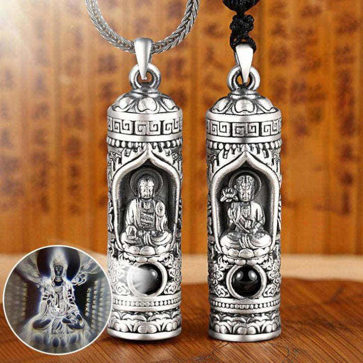 Chinese Zodiac Natal Buddha Projection Prosperity Necklace Pendant