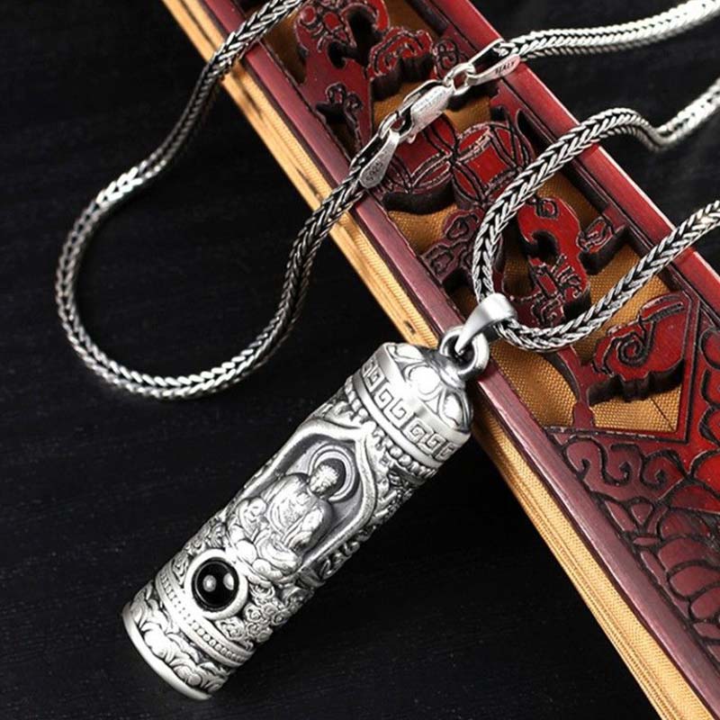 Chinese Zodiac Natal Buddha Projection Prosperity Necklace Pendant