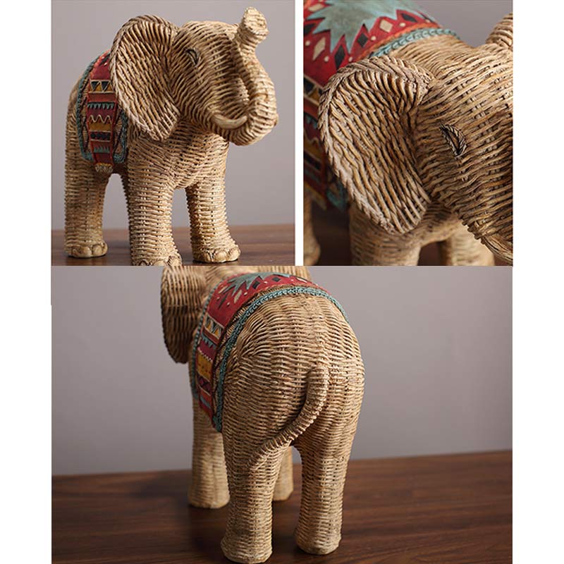 Elephant Resin Wisdom Wealth Home Decoration