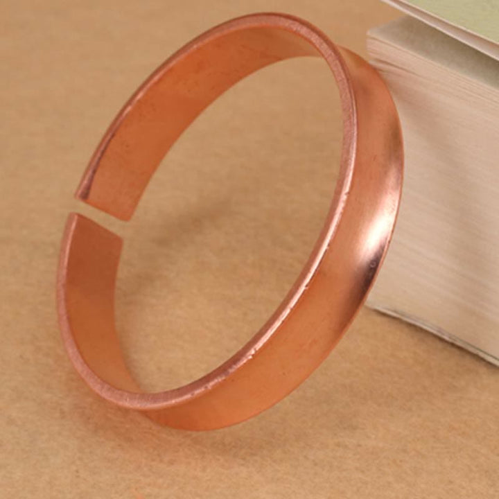 Copper Wealth Luck Cuff Bracelet Bangle