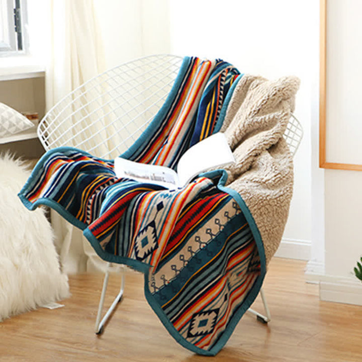 Geometric Warm Soft Bed Throw Blanket