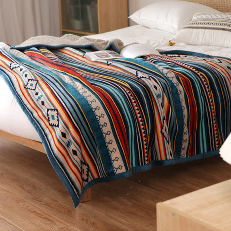 Geometric Warm Soft Bed Throw Blanket