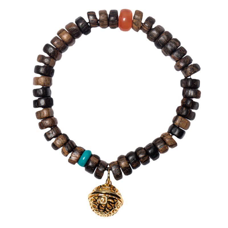 Agarwood Red Agate Turquoise Balance Strength Bracelet