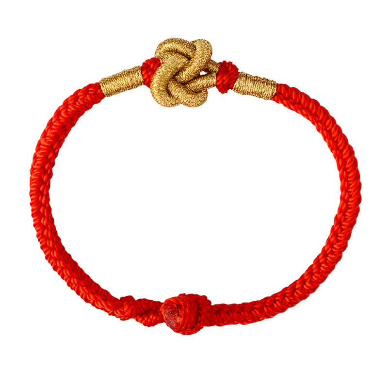 Handmade Simple Design Chinese Knotting Luck Strength Braid String Bracelet