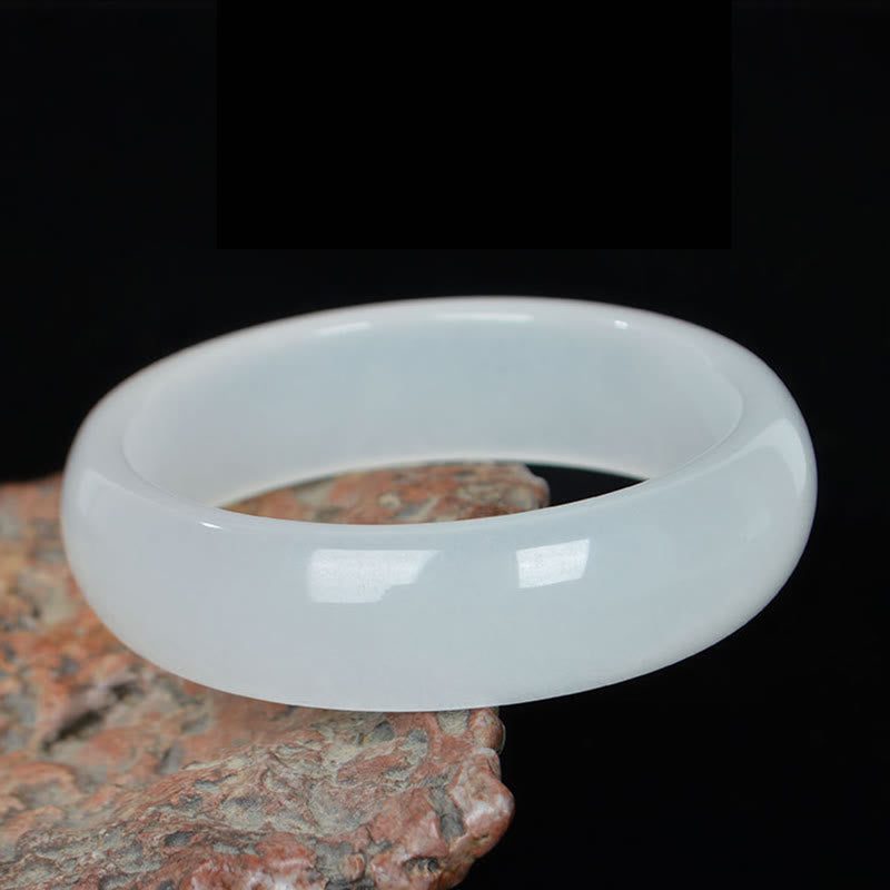 Natural Golden Silk Jade Wealth Luck Bracelet Bangle