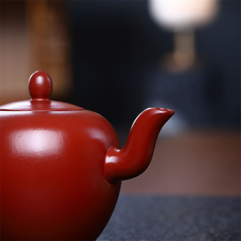 Buddha Stones Yixing Semi-handmade Brown Purple Clay Kung Fu Teapot 200ml