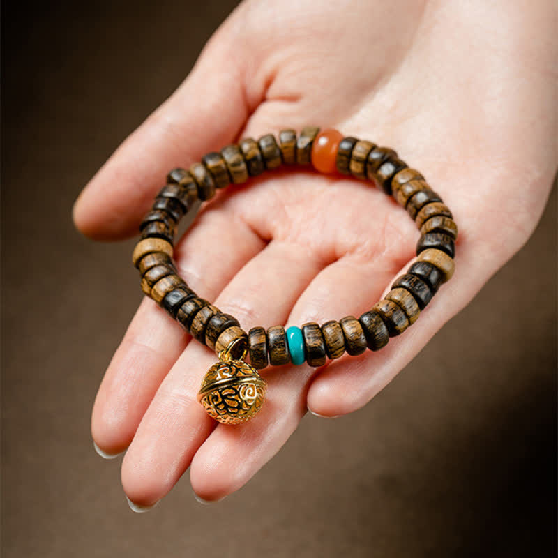 Agarwood Red Agate Turquoise Balance Strength Bracelet