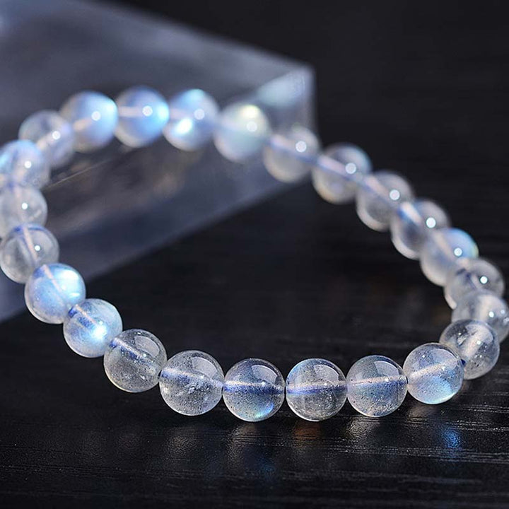 Buddha Stones Natural Moonstone Healing Beads Bracelet