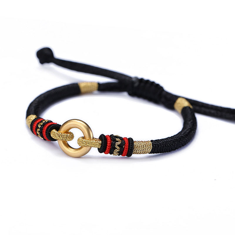 Buddha Stones FengShui Lucky Red String Couple Bracelet