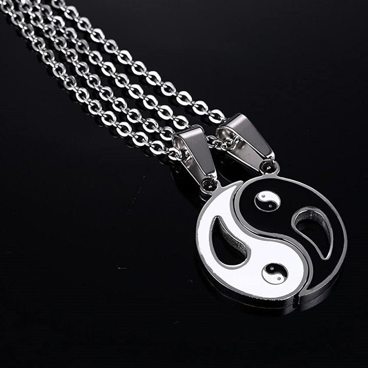 2pcs Yin Yang Pendant Couple Necklace