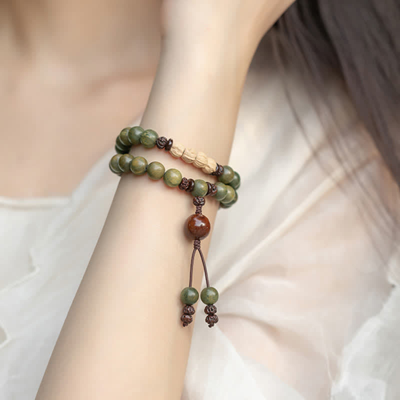 Green Sandalwood Positive Peace Bracelet