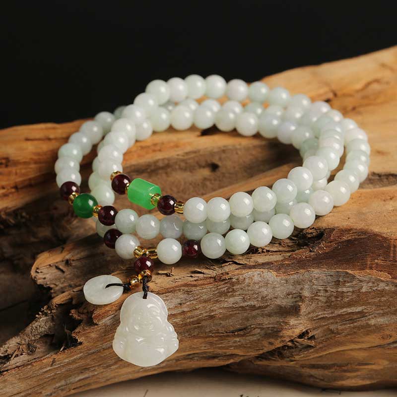 Buddha Stones Natural Jade Pixiu Buddha Abundance Bracelet