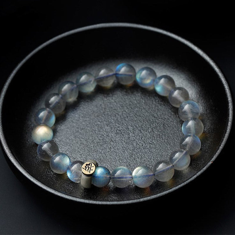 12 Chinese Zodiac Moonstone Calm Love Bracelet