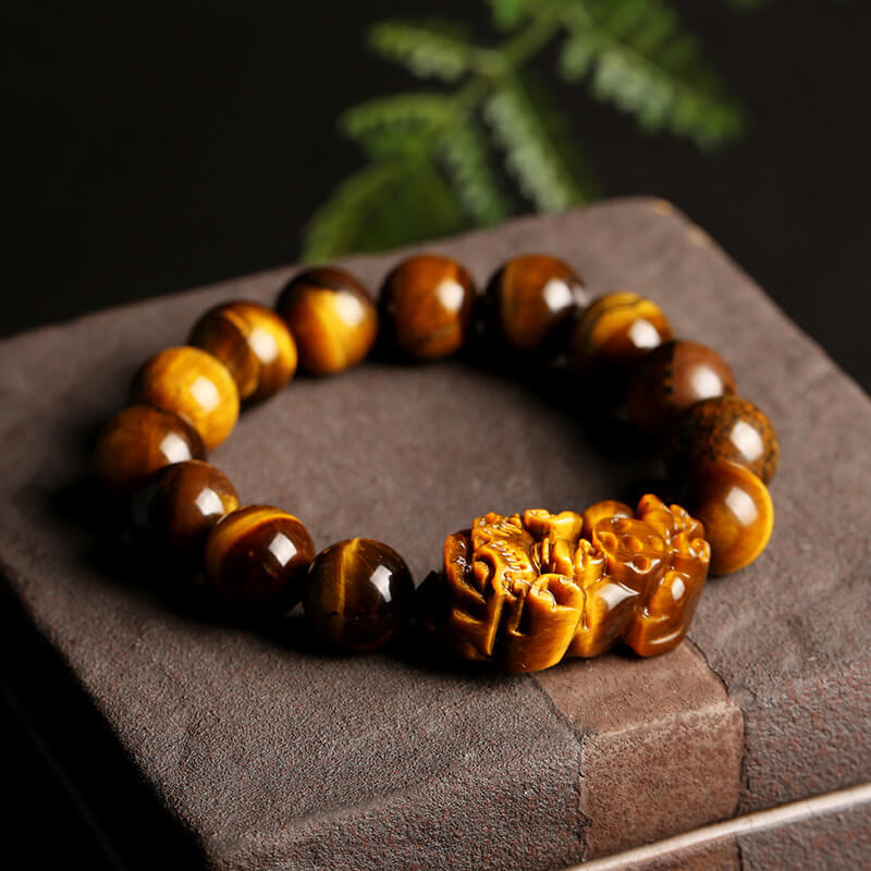 Buddha Stones Natural Tiger Eye Wealth Bracelet