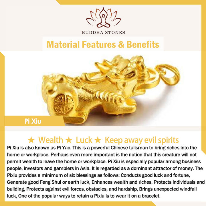 Buddha Stones FengShui Engraving PiXiu Blessing Bracelet Bangle