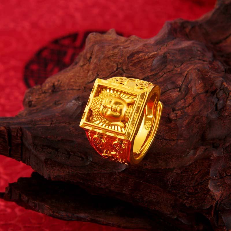 FengShui Lucky Buddha Wealth Ring