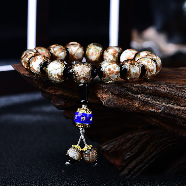 Tibetan Dragon Vein Agate Healing Bracelet