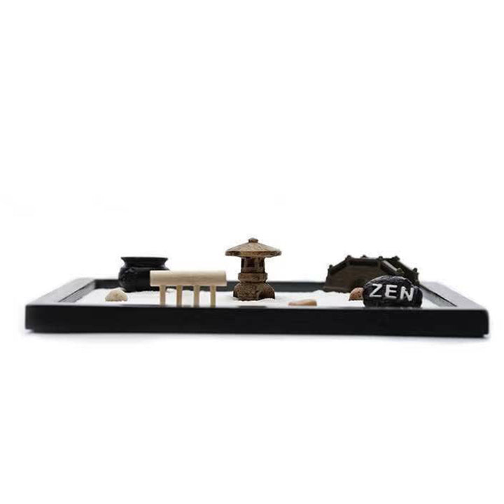 Small Bridge Rocks Meditation Enlightenment Zen Garden Decoration