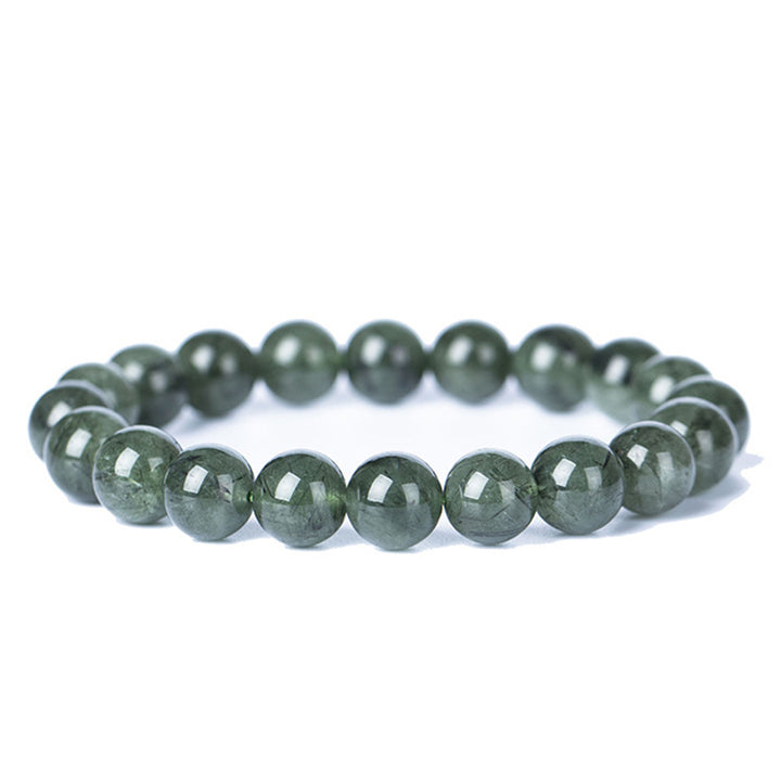 Buddha Stones Natural Green Crystal Blessing Wealth Bracelet