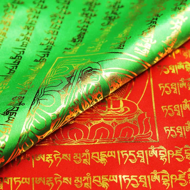 Tibetan 5 Colors Windhorse Buddha Scriptures Auspicious Outdoor Prayer Flag