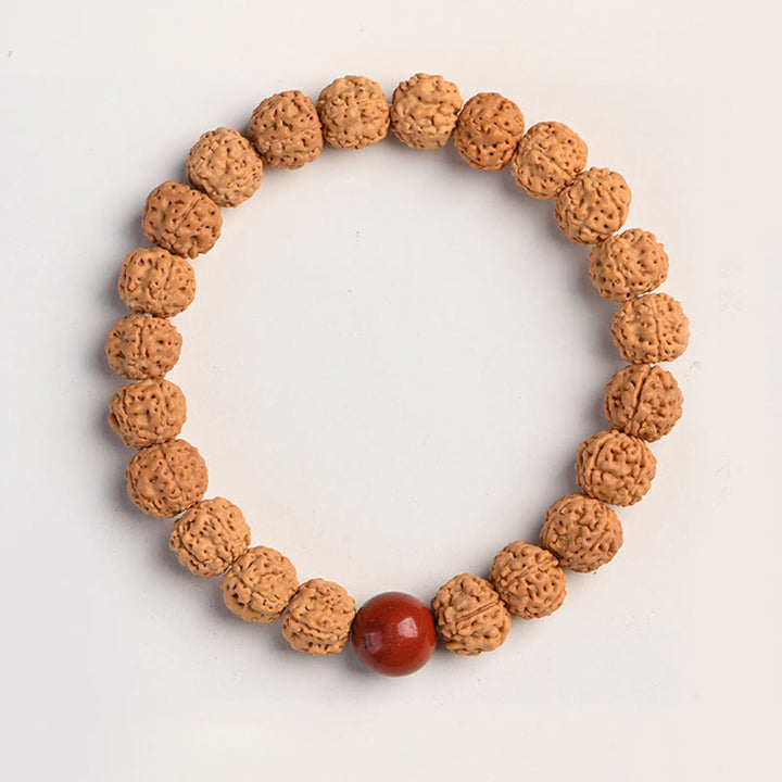 Buddha Stones Tibet Rudraksha Bodhi Seed Wealth Auspiciousness Bracelet