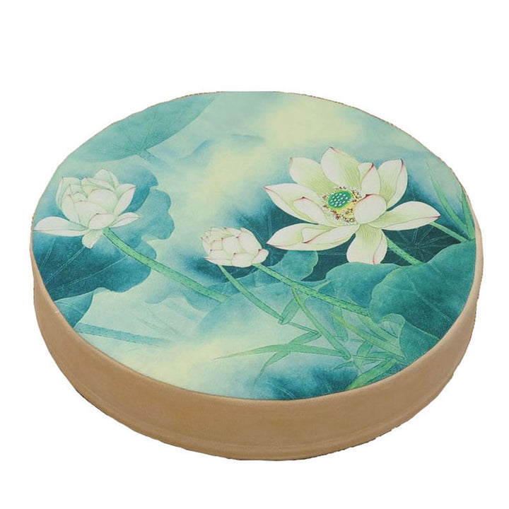 Lotus Simple Pattern Cotton Linen Meditation Seat Cushion Home Decoration