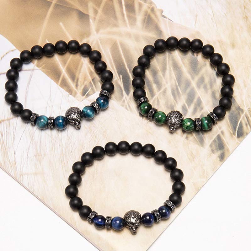 Buddha Stones “Save A Wolf” Bracelet