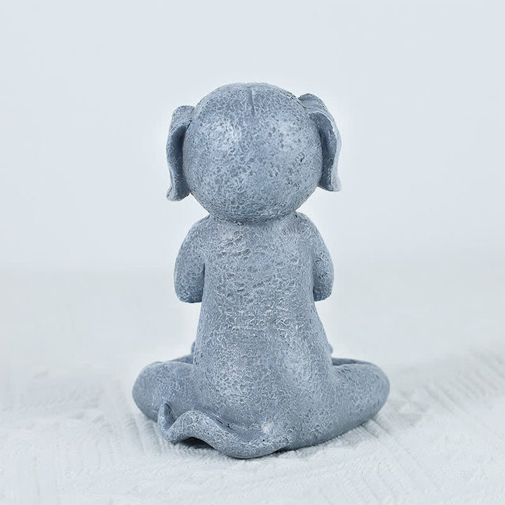 Meditating Zen Dog Cat Frog Decoration