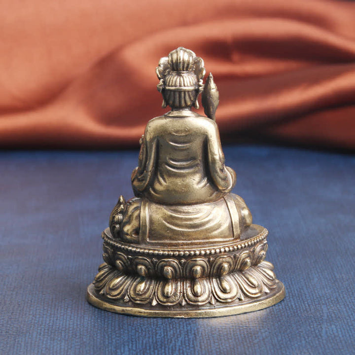 Manjusri Bodhisattva Serenity Copper Statue Decoration