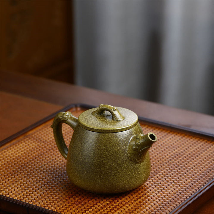 Buddha Stones Yixing Semi-handmade Yellow Green Purple Clay Kung Fu Teapot 240ml