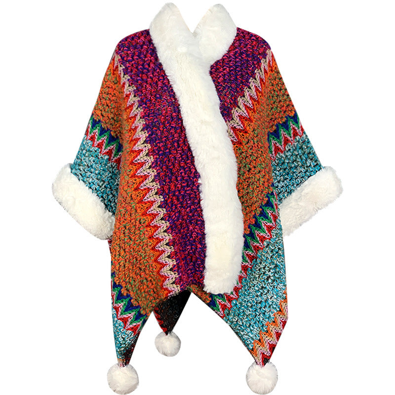 Buddha Stones Tibetan Multicolored Striped Shawl Winter Cozy Travel Scarf Wrap