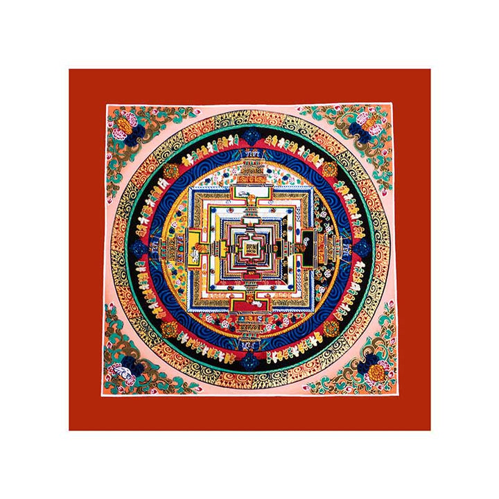 Tibetan Handmade Thangka Mandala Painting Blind Box Random Color Pattern