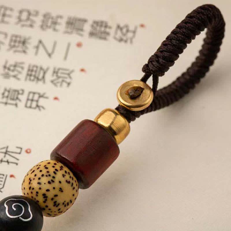 Buddha Stones PiXiu Wealth Copper Key Chain