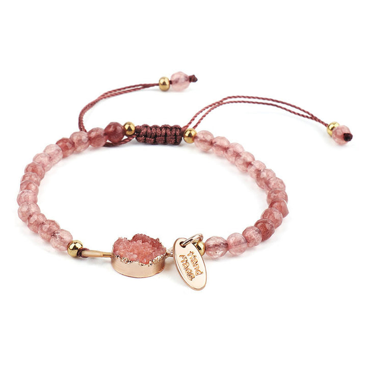 Buddha Stones Natural Crystal Charm Lucky Healing Bracelet