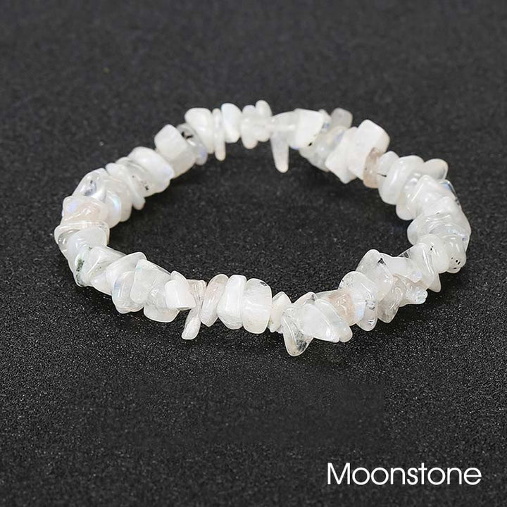 Natural Irregular Shape Crystal Stone Warmth Soothing Bracelet